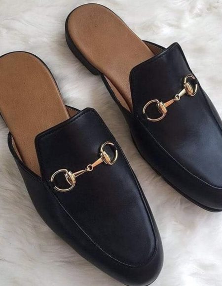 Stylish African Designed Black Mules for Men - A fusion of culture and fashion, combining comfort and sophistication seamlessly.