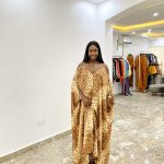 This stylish African dress for women is a blend of cultural elegance and chic fashion, perfect for a unique look.