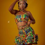 Stylish Ankara Two-Piece Set - Sleeveless top with ruffle shorts, a chic blend of African fashion and comfort.