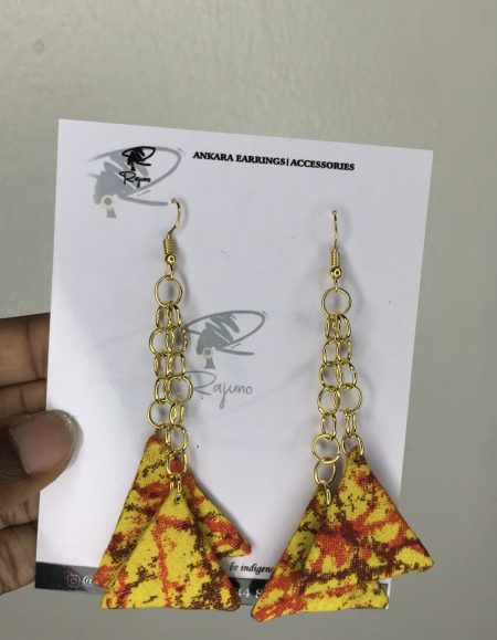 Discover unique Ankara earrings, handcrafted with vibrant fabric patterns. Elevate your style with these culturally inspired accessories.